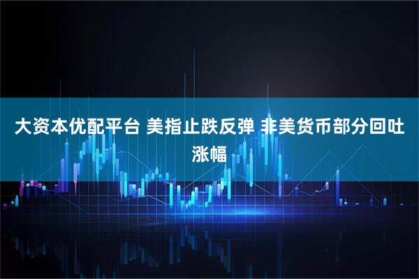 大资本优配平台 美指止跌反弹 非美货币部分回吐涨幅