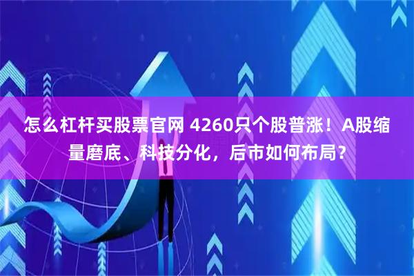 怎么杠杆买股票官网 4260只个股普涨！A股缩量磨底、科技分化，后市如何布局？